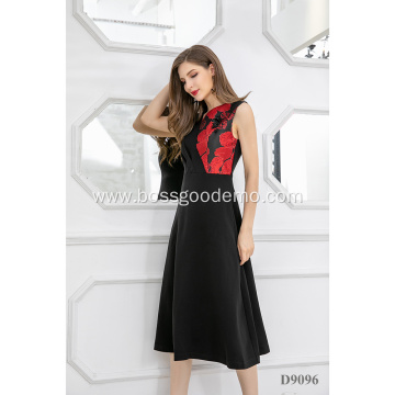 New Fashion Arrivals Simple Black Evening Dresses Formal Banquet Sleeveless Slim